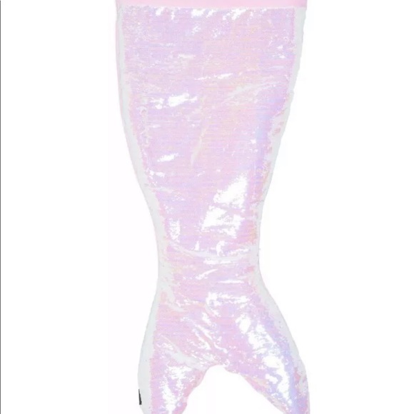 Mermaid tail sleeping bag blanket pink sequins new